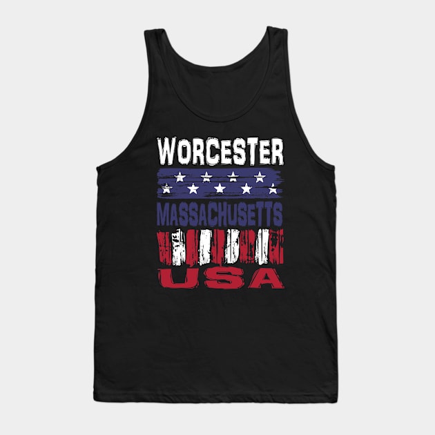 Worcester Massachusetts USA T-Shirt Tank Top by Nerd_art